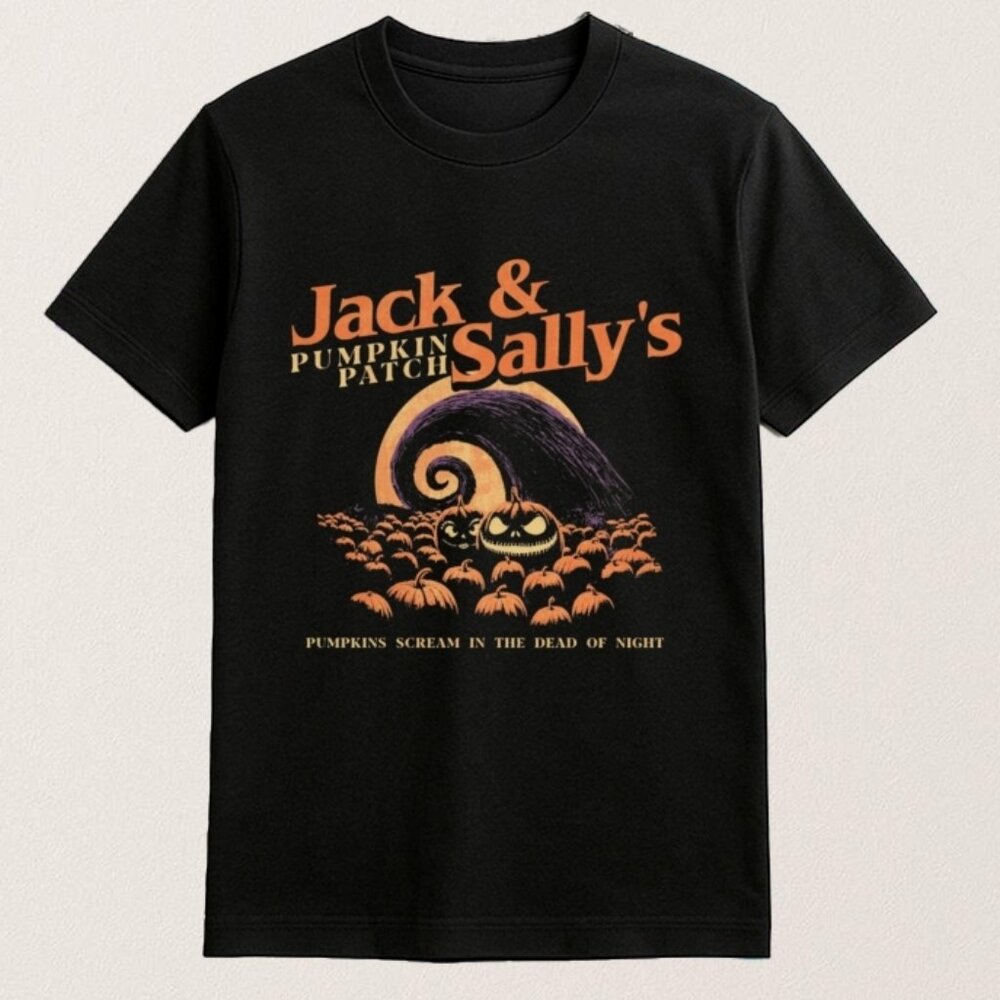 Jack And Sallys Pumpkin Patch Shirt Halloween 98
